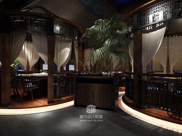 火锅餐厅设计-南昌蒙骨王餐厅设计-10