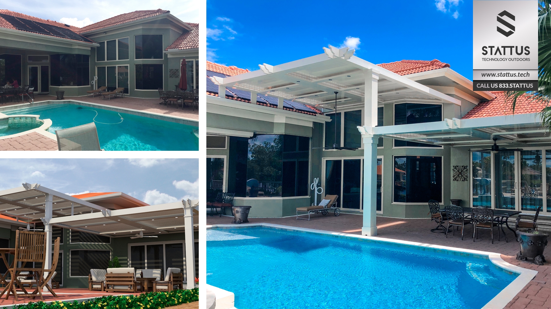 Poolside luxury pergolas-2