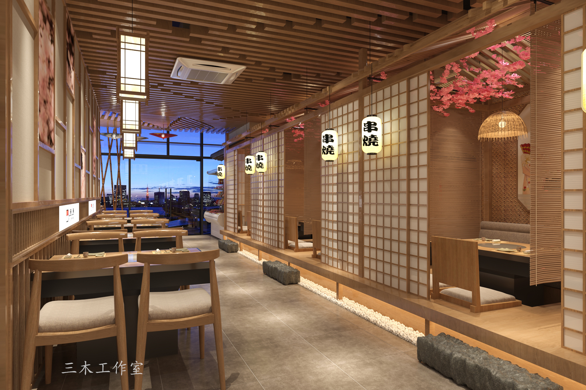 工装日料店丨三木工作室-6