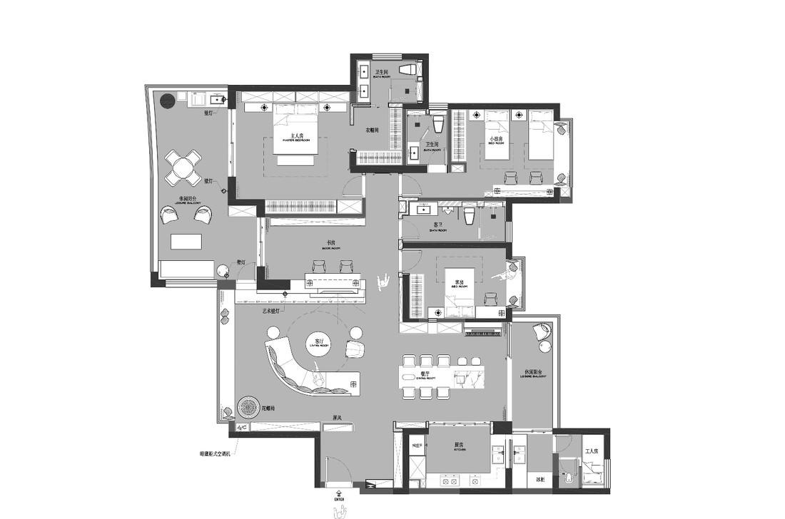 象合设计胡云辉打造现代休闲家居空间-12