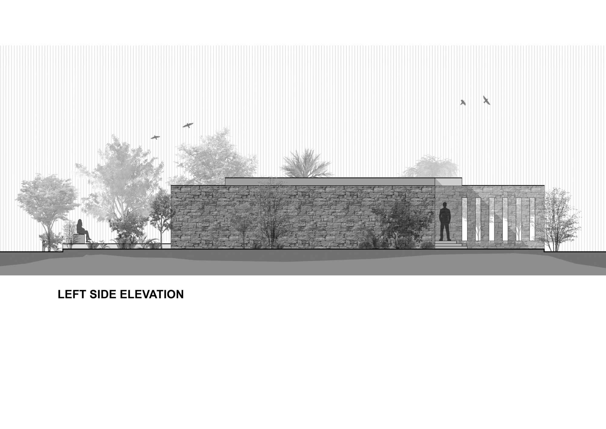 石头屋丨印度丨The Grid Architects-38
