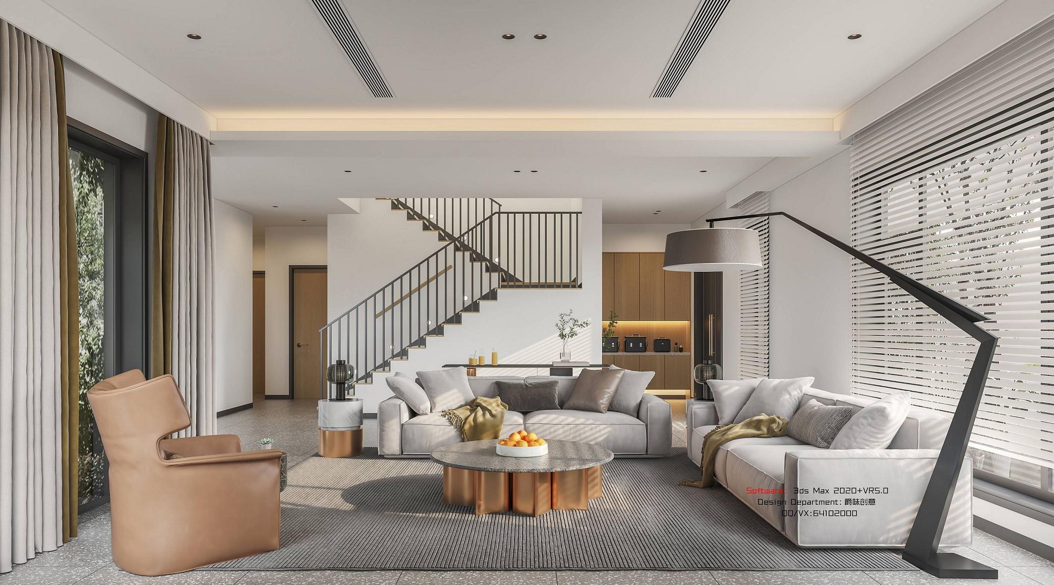 现代都市家居的 3D 视觉盛宴-5