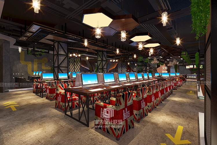 昆明专业网咖装修设计效果图分享 昆明网咖装修设计-6
