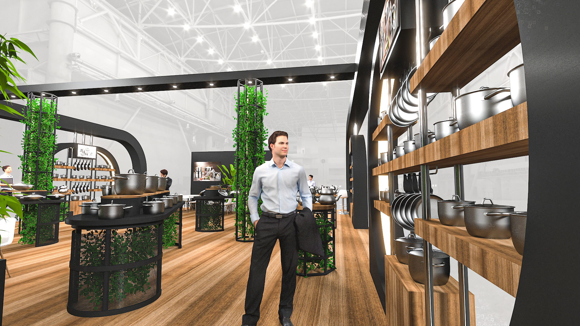 GORGEL STAINLESS STELL BOOTH DESIGN-9