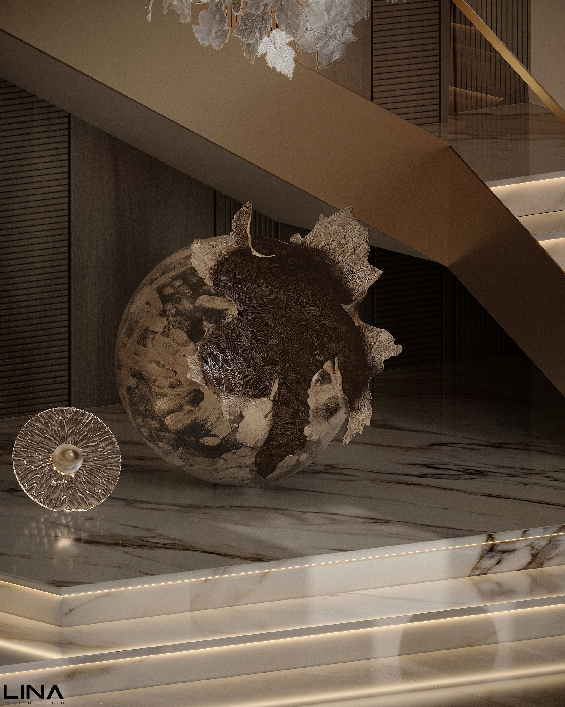 现代接待处设计丨沙特阿拉伯丨Lina Design Studio-10