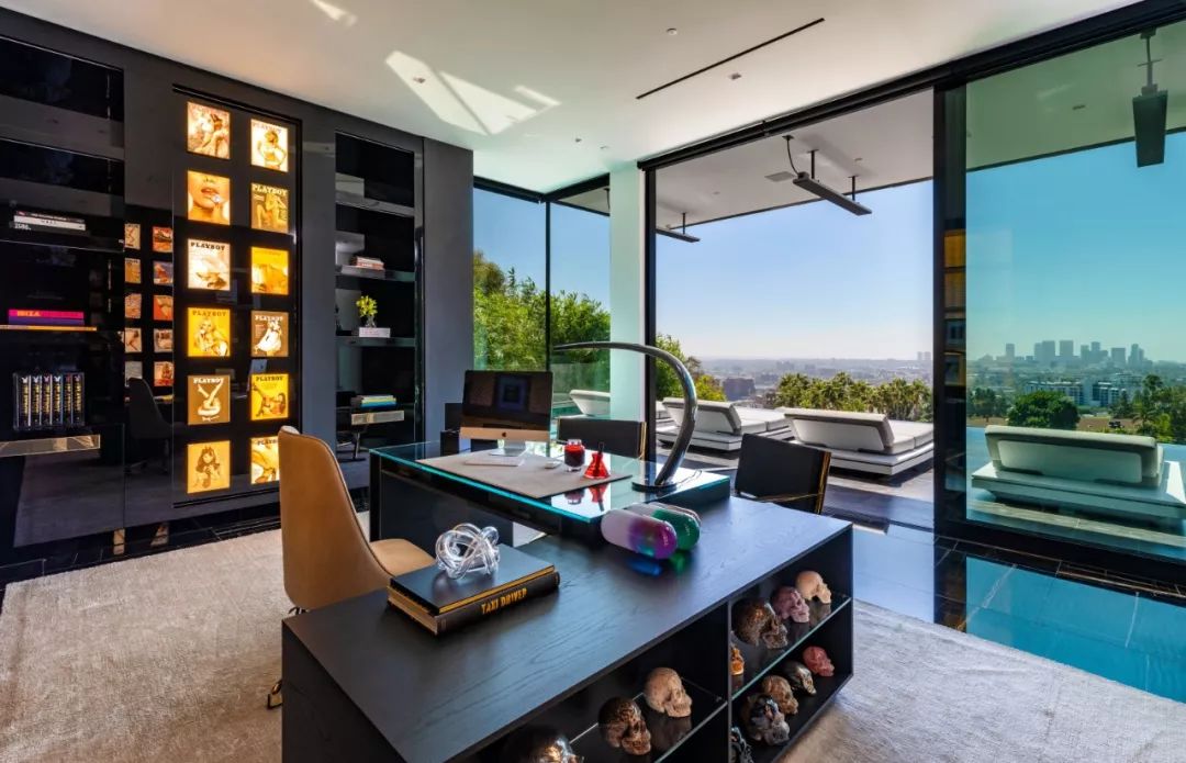 洛杉矶亿元豪宅，精致细节展现高级黑奢华风-29