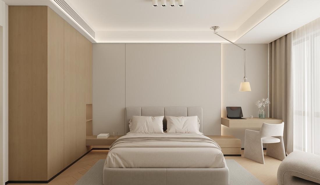 原木极简风跃层-17