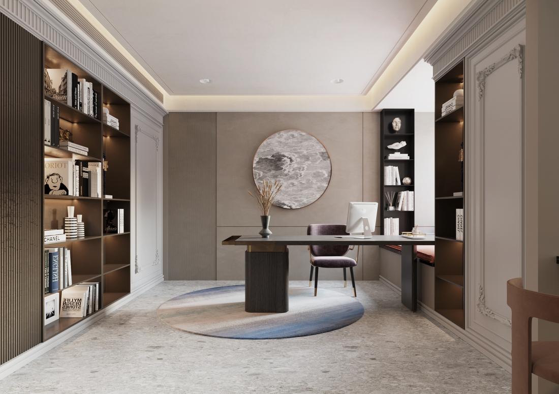 现代轻奢风异形吊顶设计-10