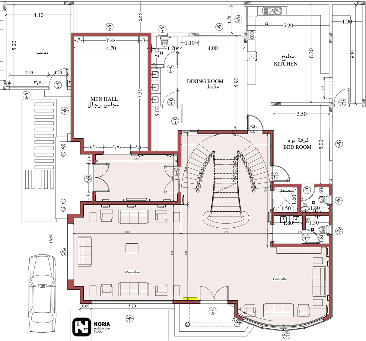 别墅接待厅丨沙特阿拉伯-5