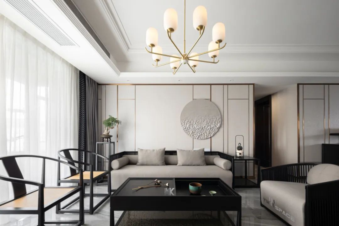 山水嘉庭 · 现代中式风格的精致恬静之家丨又未设计-11