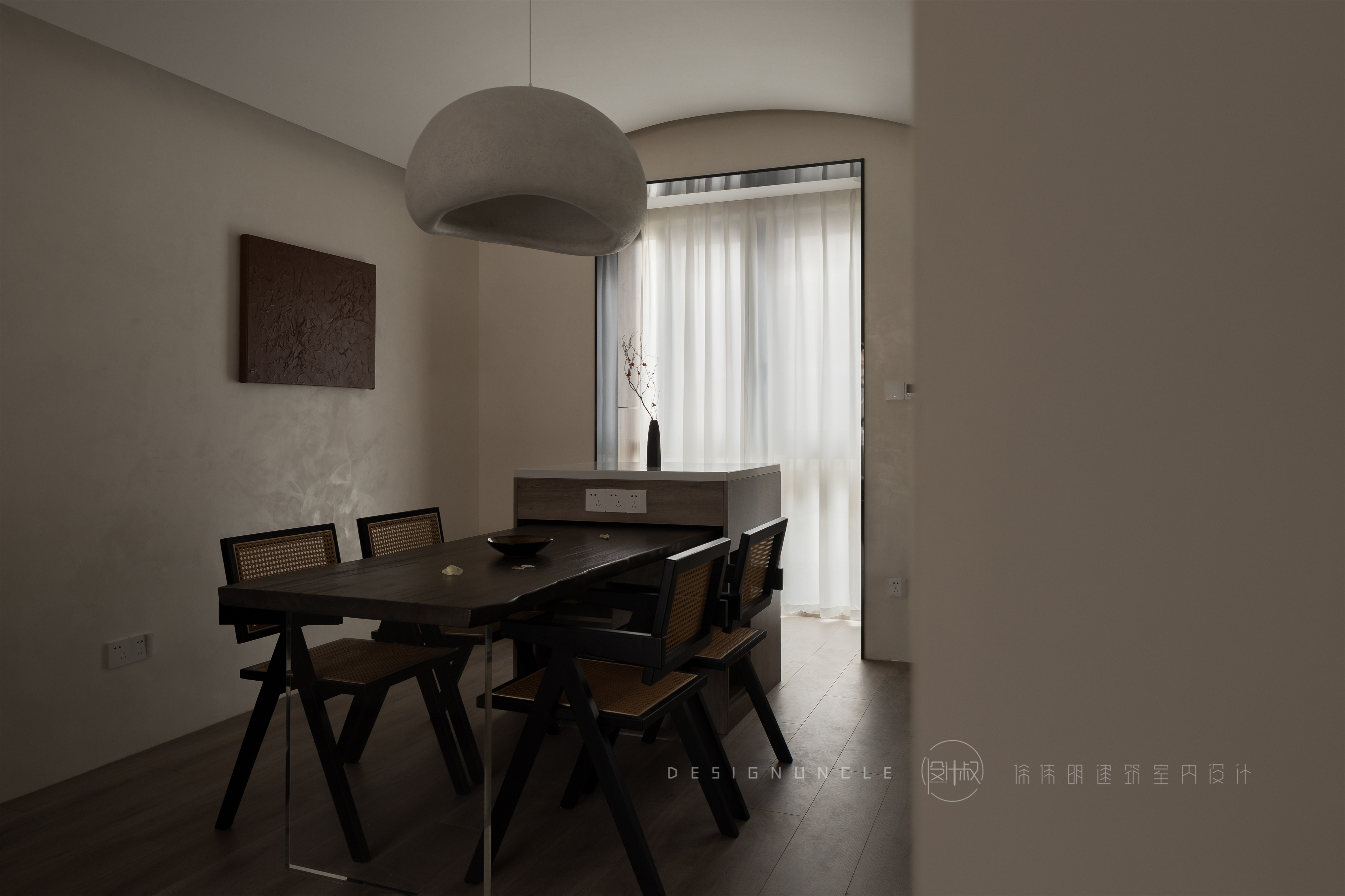 自然禅意简约侘寂风住宅设计丨徐伟明建筑室内设计-43