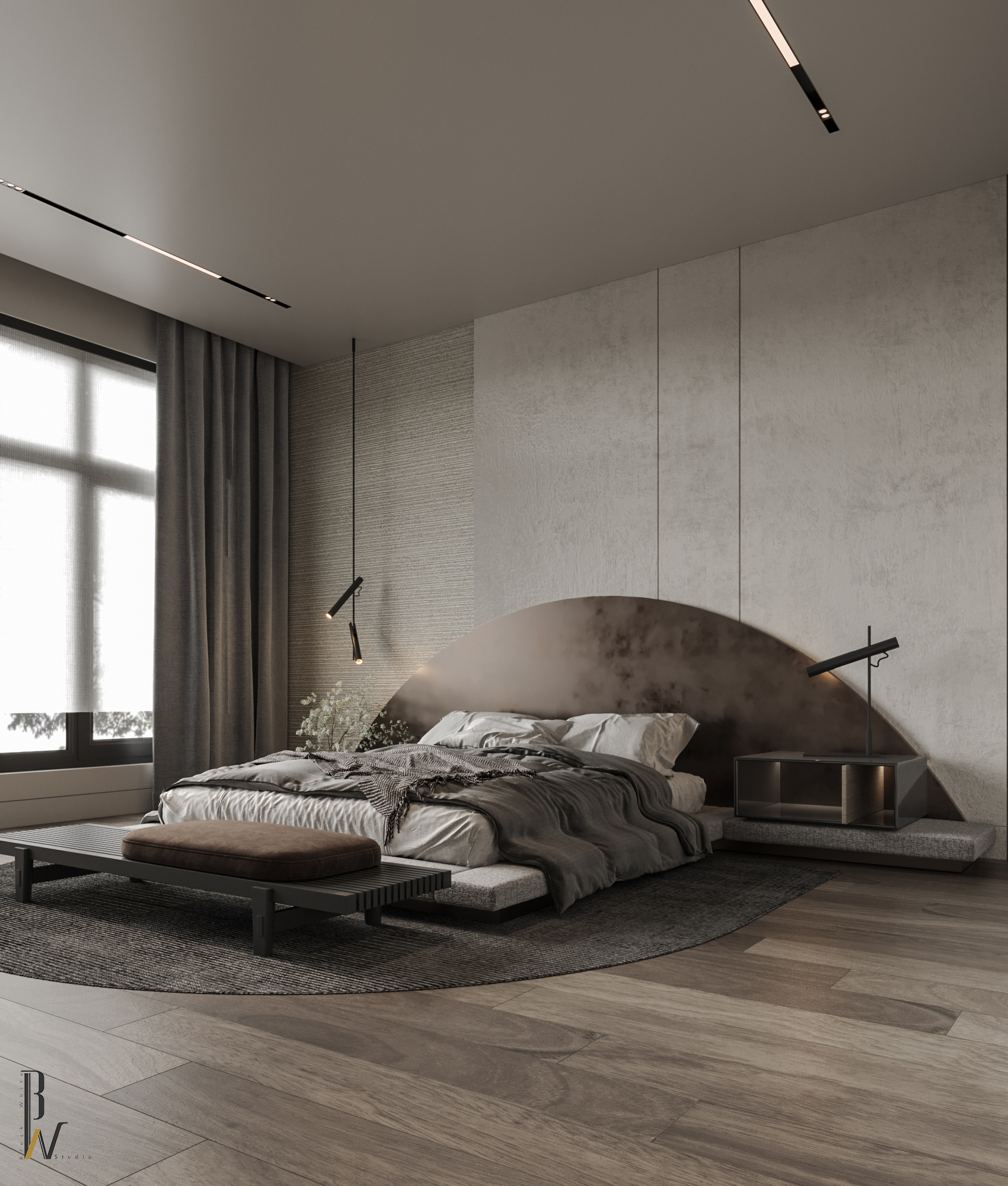 卧室设计丨Black N White-18