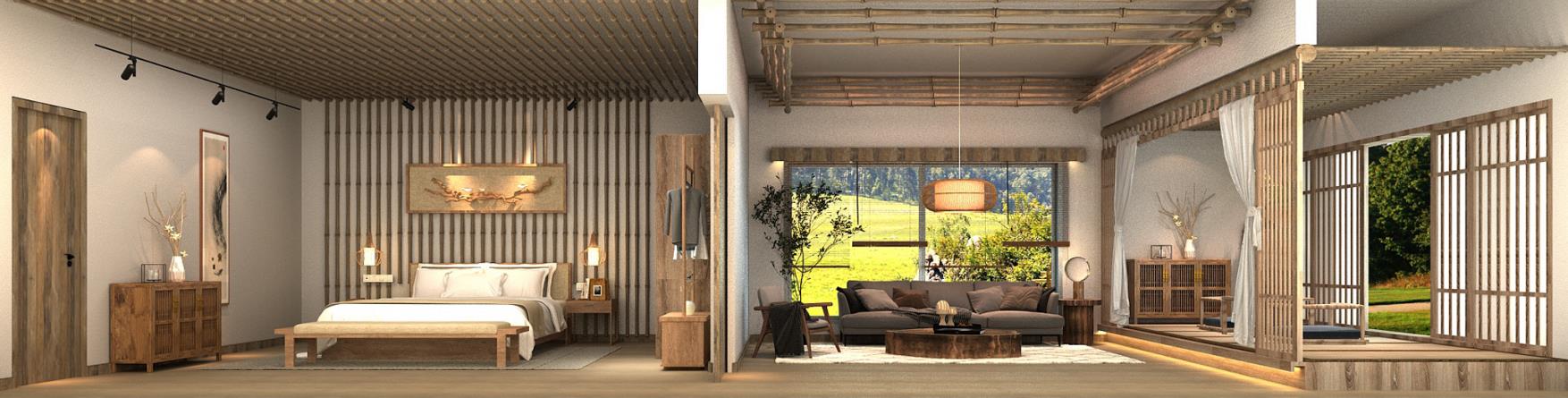 农家民宿马场内部空间设计-4