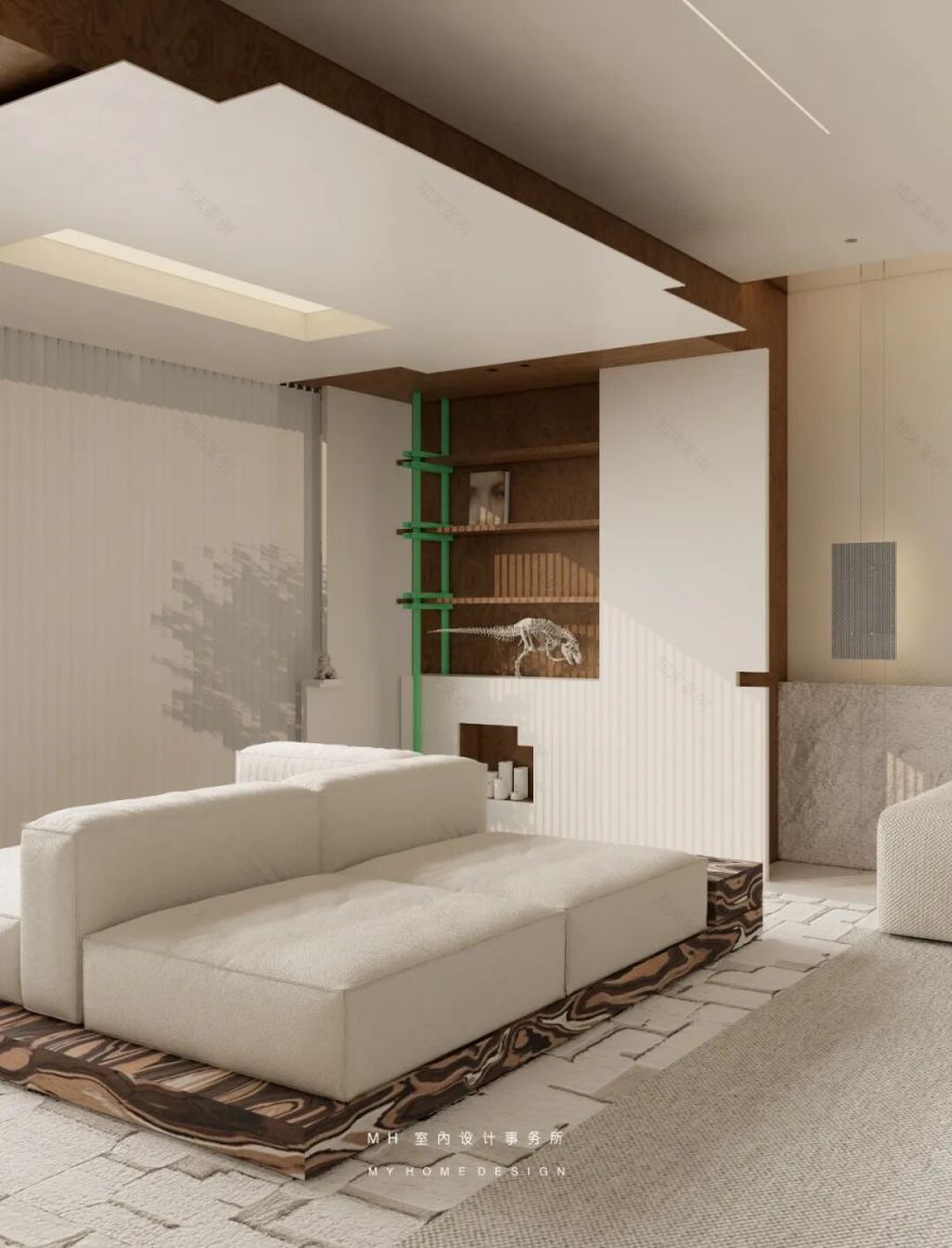 【首发】MH设计新作:自由·归属▏当代豪宅的极简艺术,让生活更有腔调-62