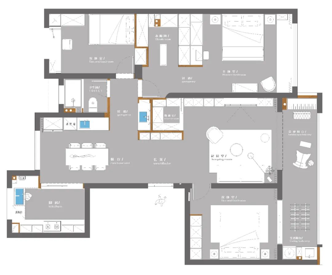 公园天下 · 150㎡自然宜居空间设计丨中国芜湖丨留白空间设计-10