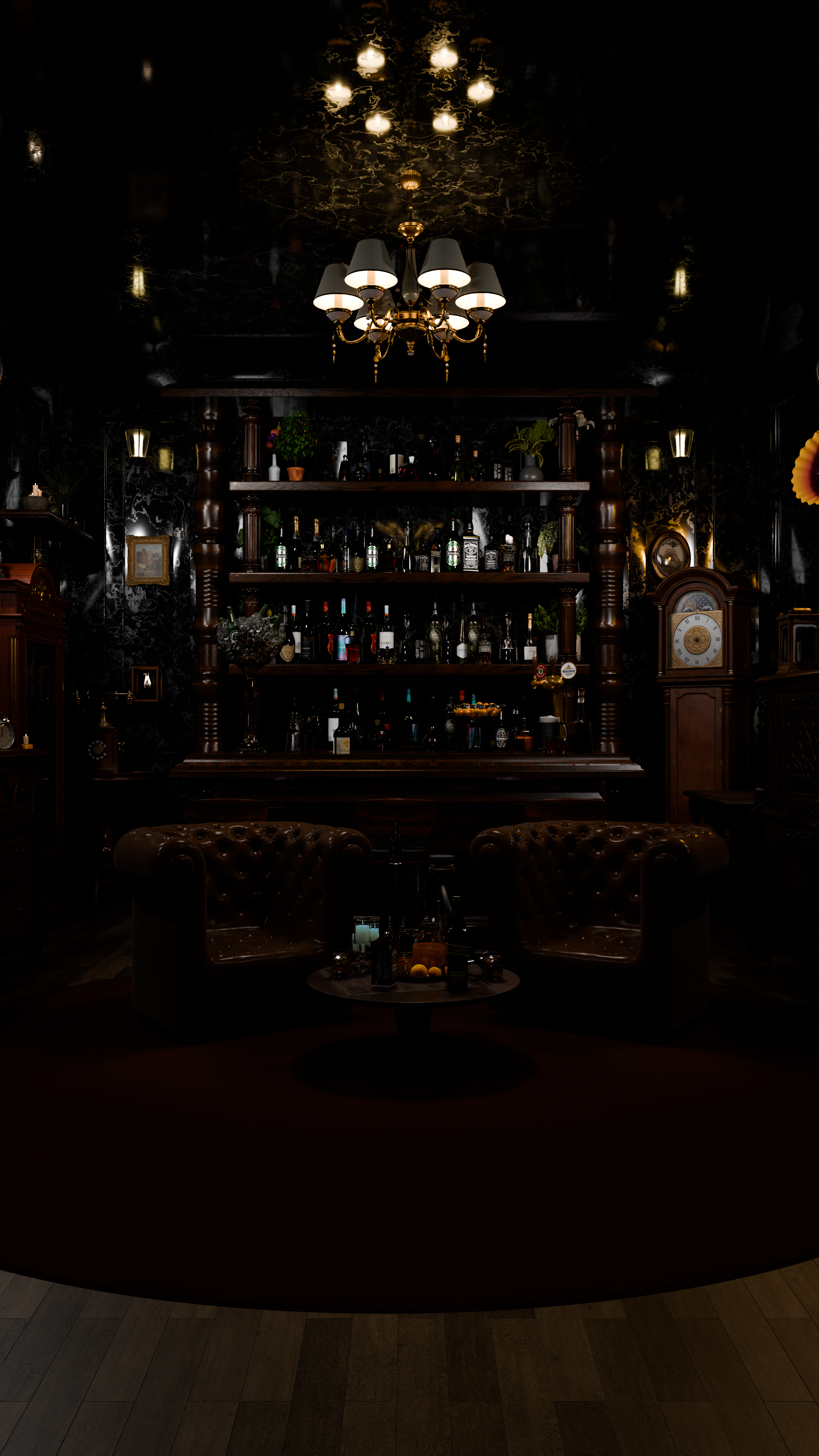 Interior Design of a Royal Home Bar-3