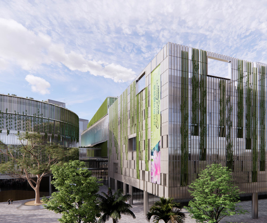 香港科学博物馆垂直花园立面设计-7