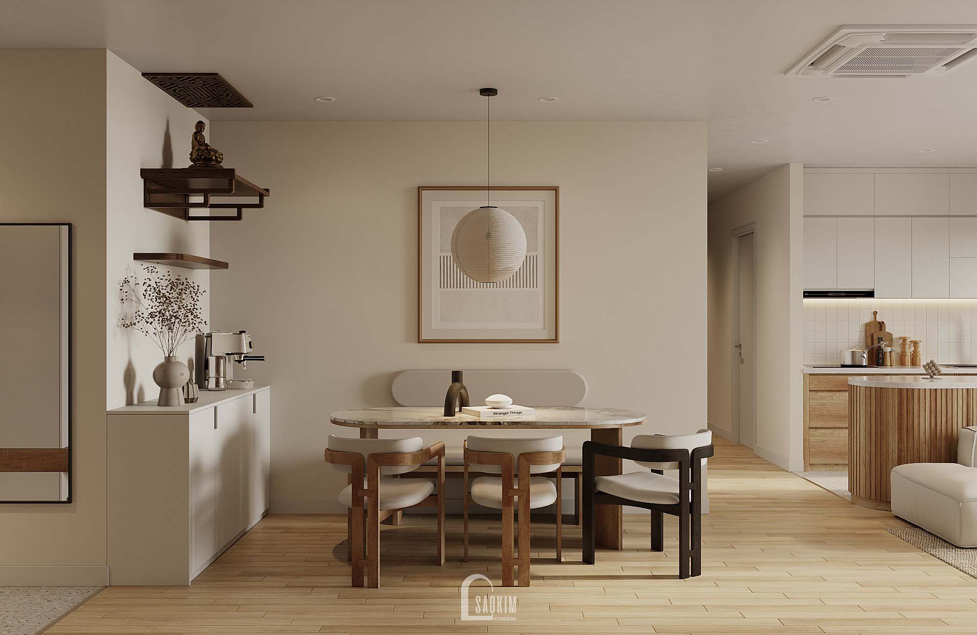 Apartment Design Japandi Style - HaNoi Paragon Project-9