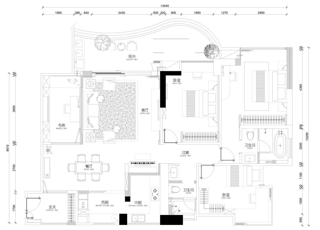 二手房改造的室内设计佳作 | 动静分区,功能齐全,美观大方-18