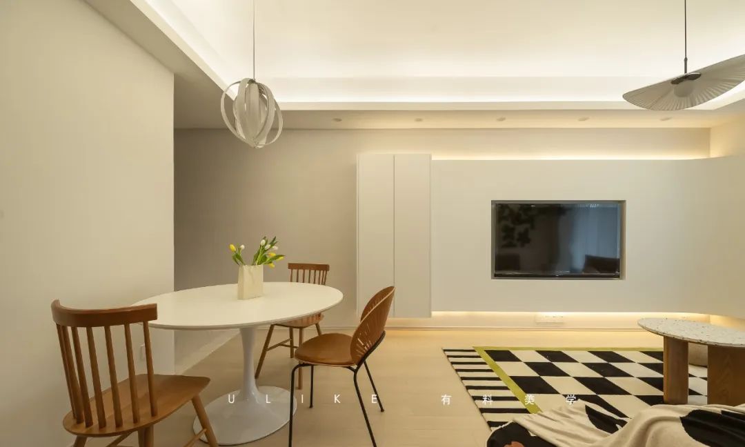 110㎡简约奶油风家居丨刁俊豪-11