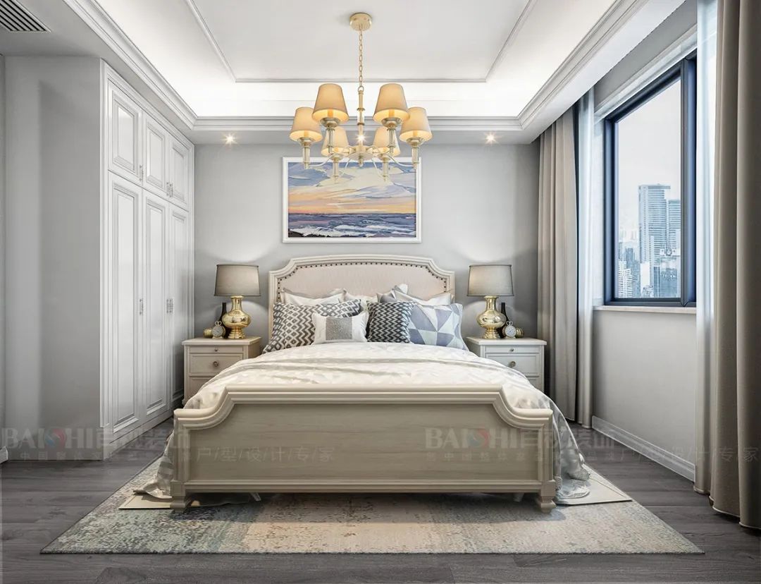 国宾天下 280 平美式轻奢别墅，四层空间多重功能集于一体-48