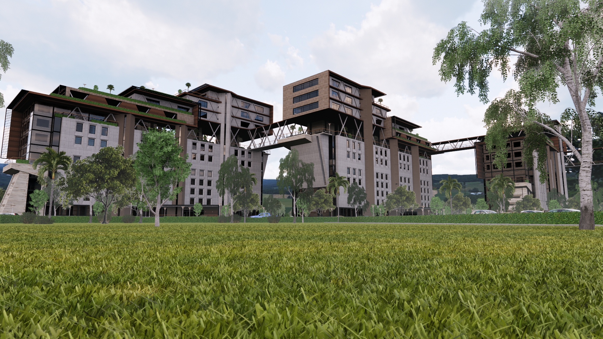 تصميم معماري ل4مباني اداريه وسكنيه في الشيخ زايد بمصر-27