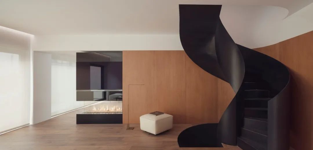 巴伦西亚简约住宅设计，纯净氛围中的艺术品展示-4