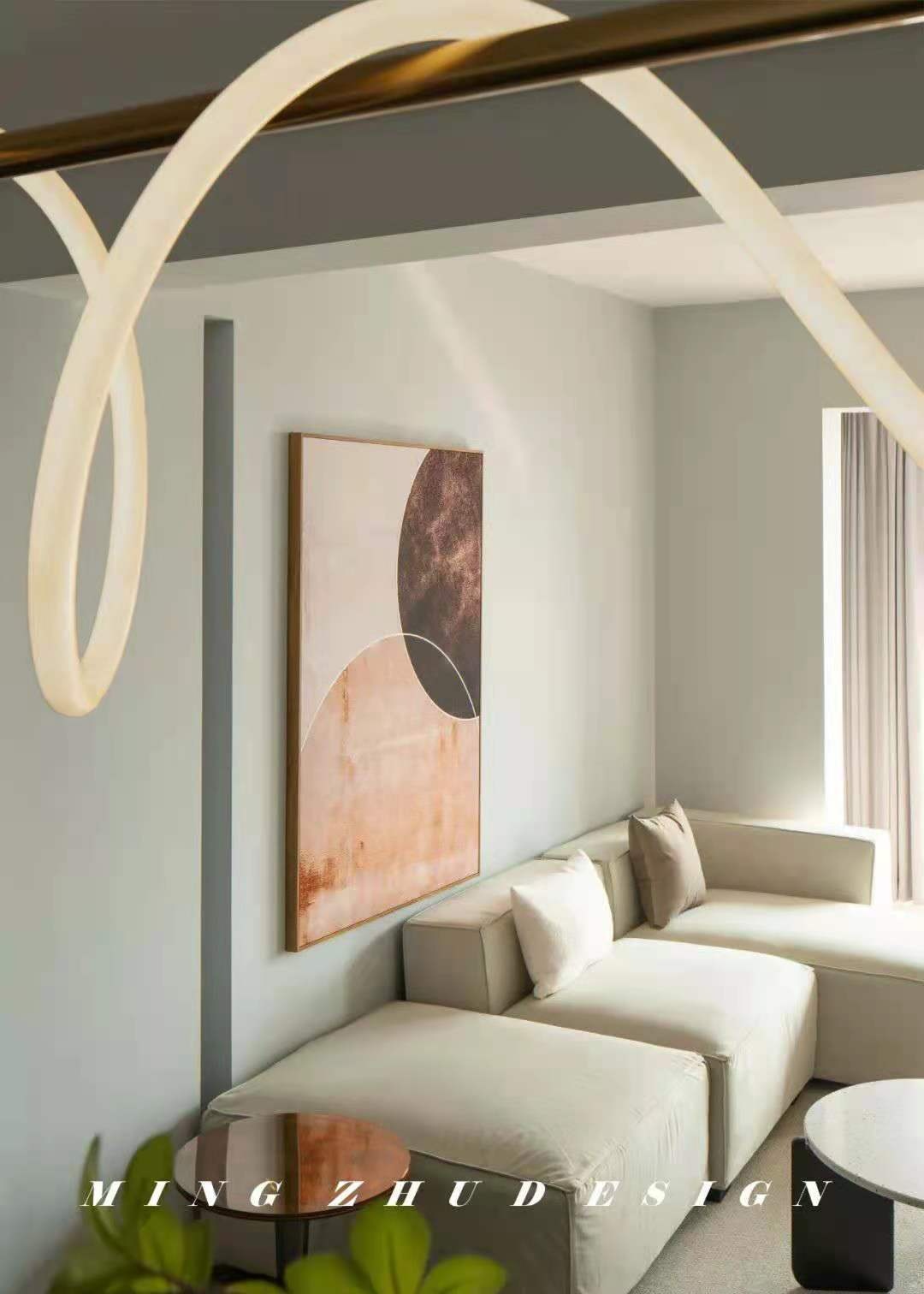 被温柔眷顾的盐系新家丨中国自贡丨名筑设计-0