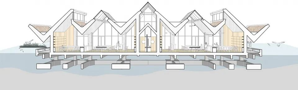 "一体两面"的崇明东滩湿地科研宣教中心-237