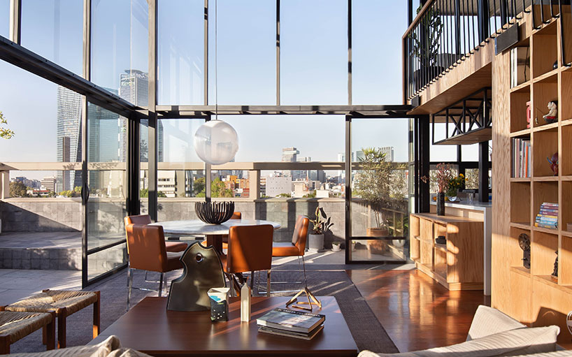 墨西哥现代顶层公寓,国际风格与自然景观完美融合-8