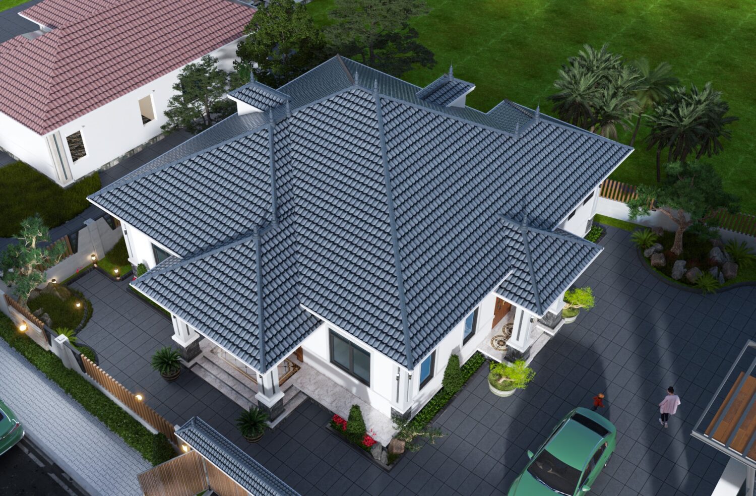 免费的Sketchup房屋外部模型丨Khanh Ha-6