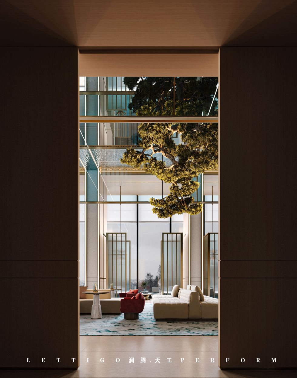 轻奢酒店大堂的空间艺术设计与商业的平衡-8