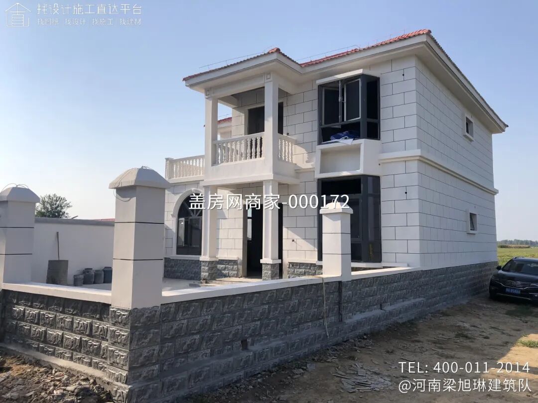 【施工队案例】河南安阳滑县二层欧式别墅施工-15