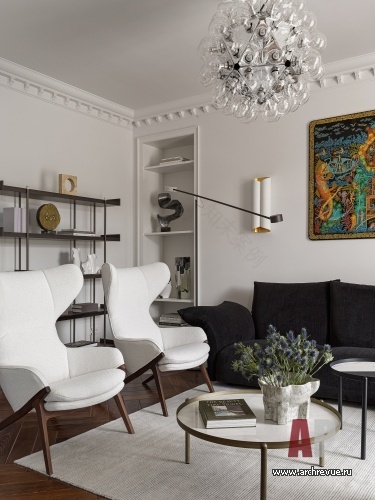 4室斯大林风格公寓室内设计丨设计师 Екатерина Бочарова-16