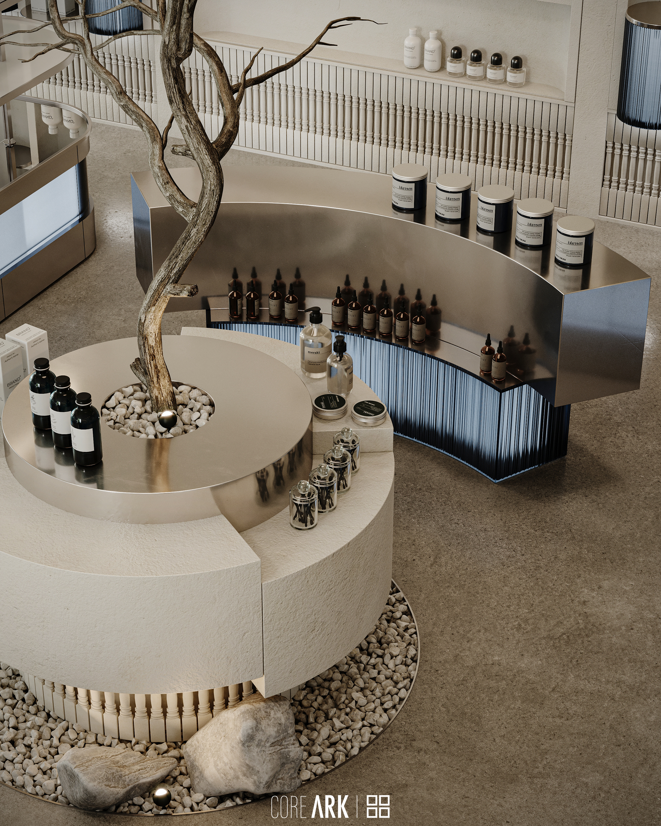 医院药房与咖啡馆设计及可视化-13