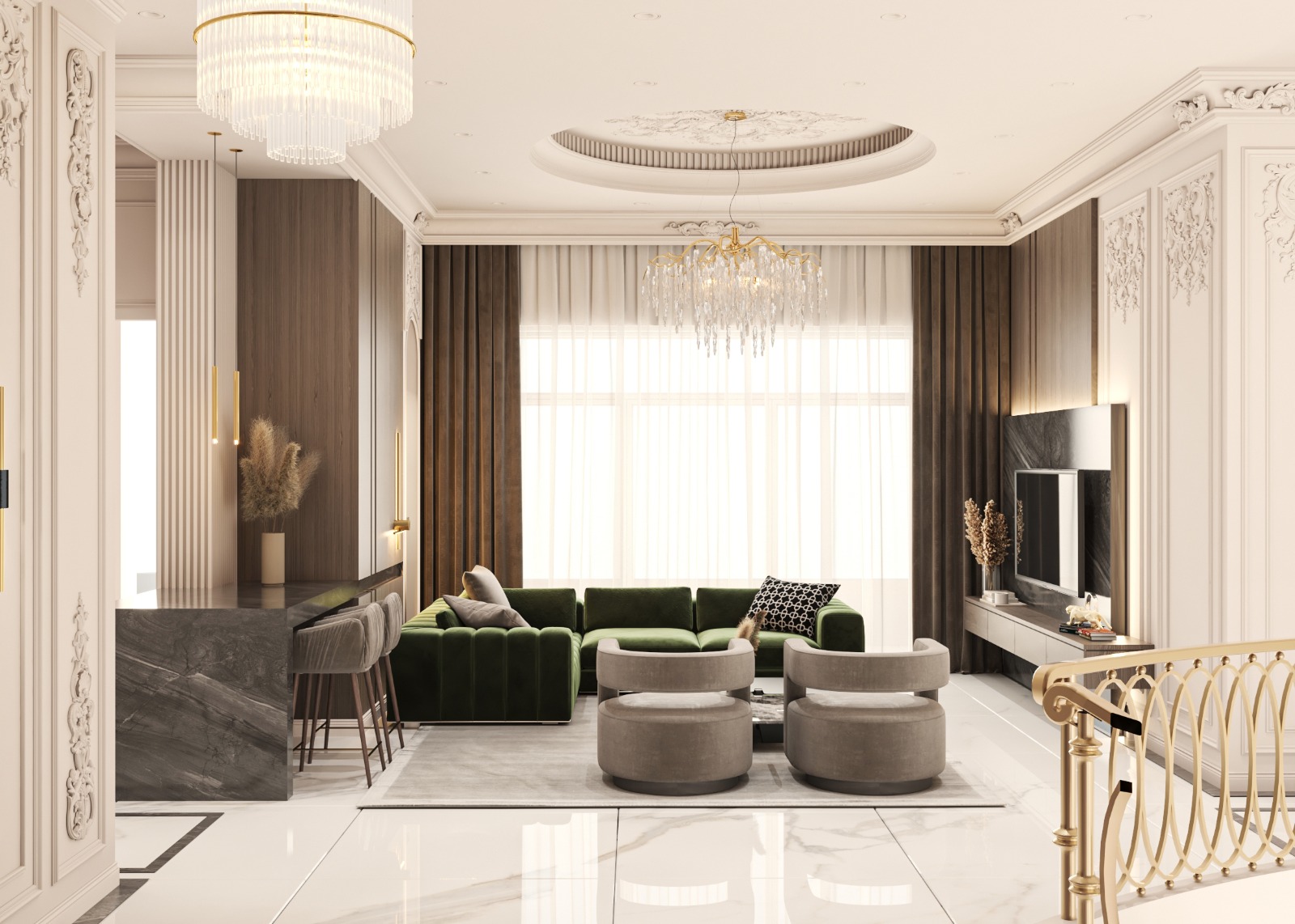 新古典主义客厅丨Palestine-10