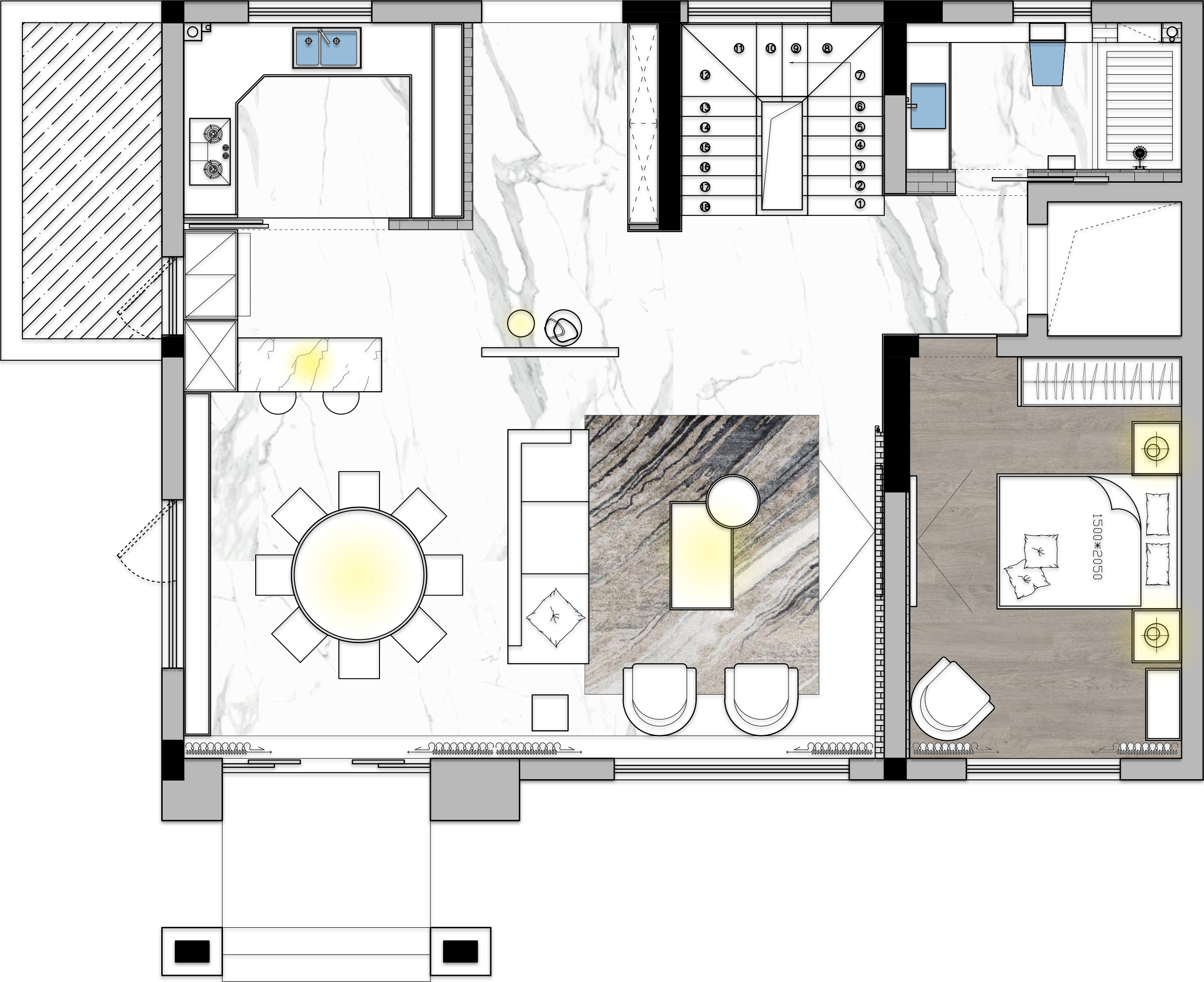 《光熠》· 合肥铂悦庐州府别墅设计丨中国合肥丨安徽飞墨设计-20