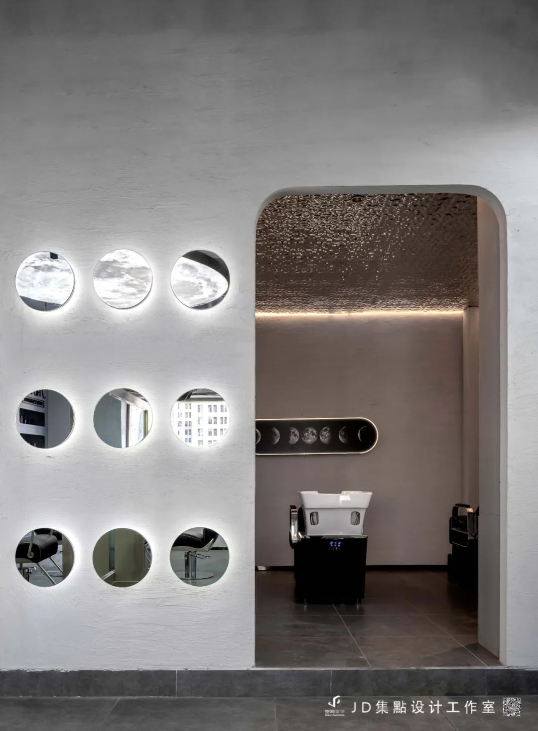 BLUE Hair Salon · 天空之境,蓝色美学空间丨JD 集點设计工作室-43