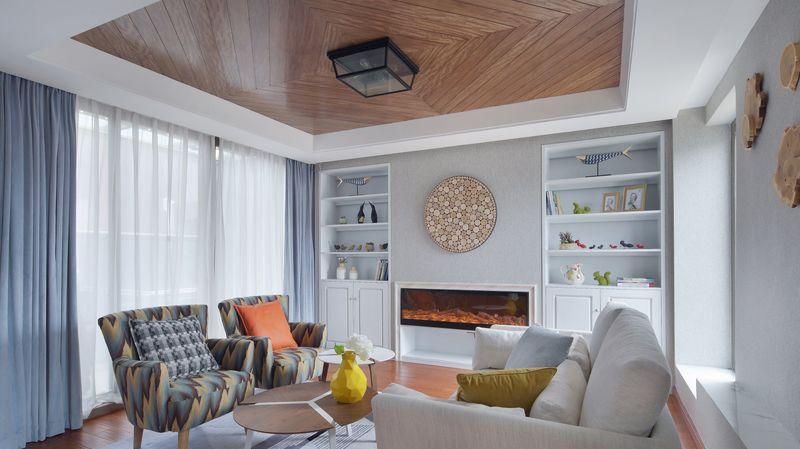 水木丹华现代风,温馨笑容点亮家的设计-40