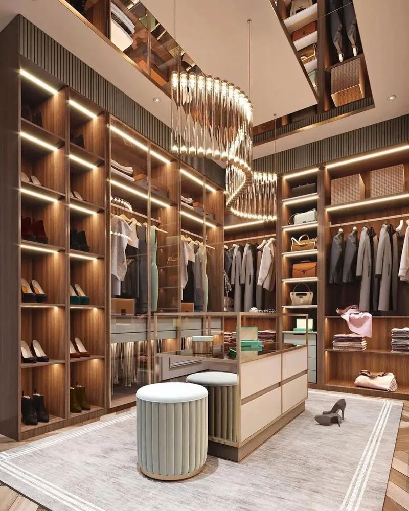 别墅大宅衣帽间空间装修-23