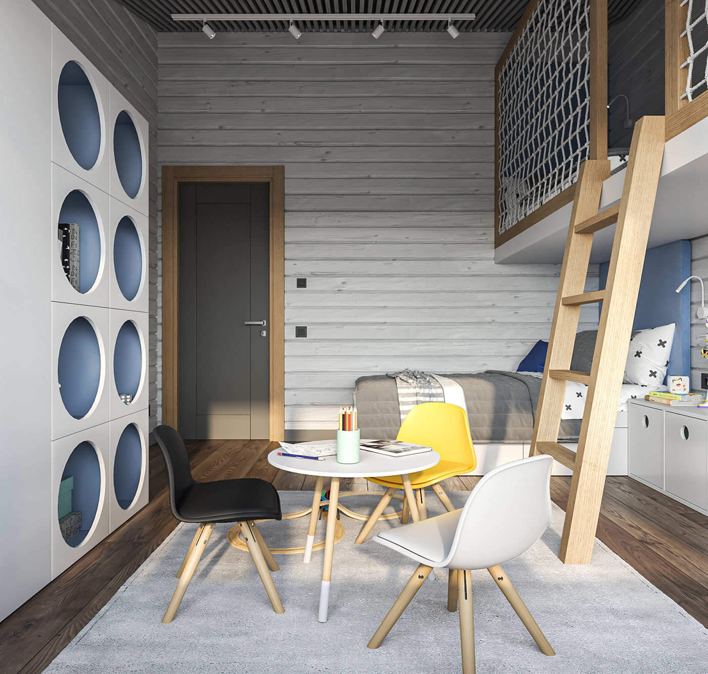 200平 木质简约别墅设计-28