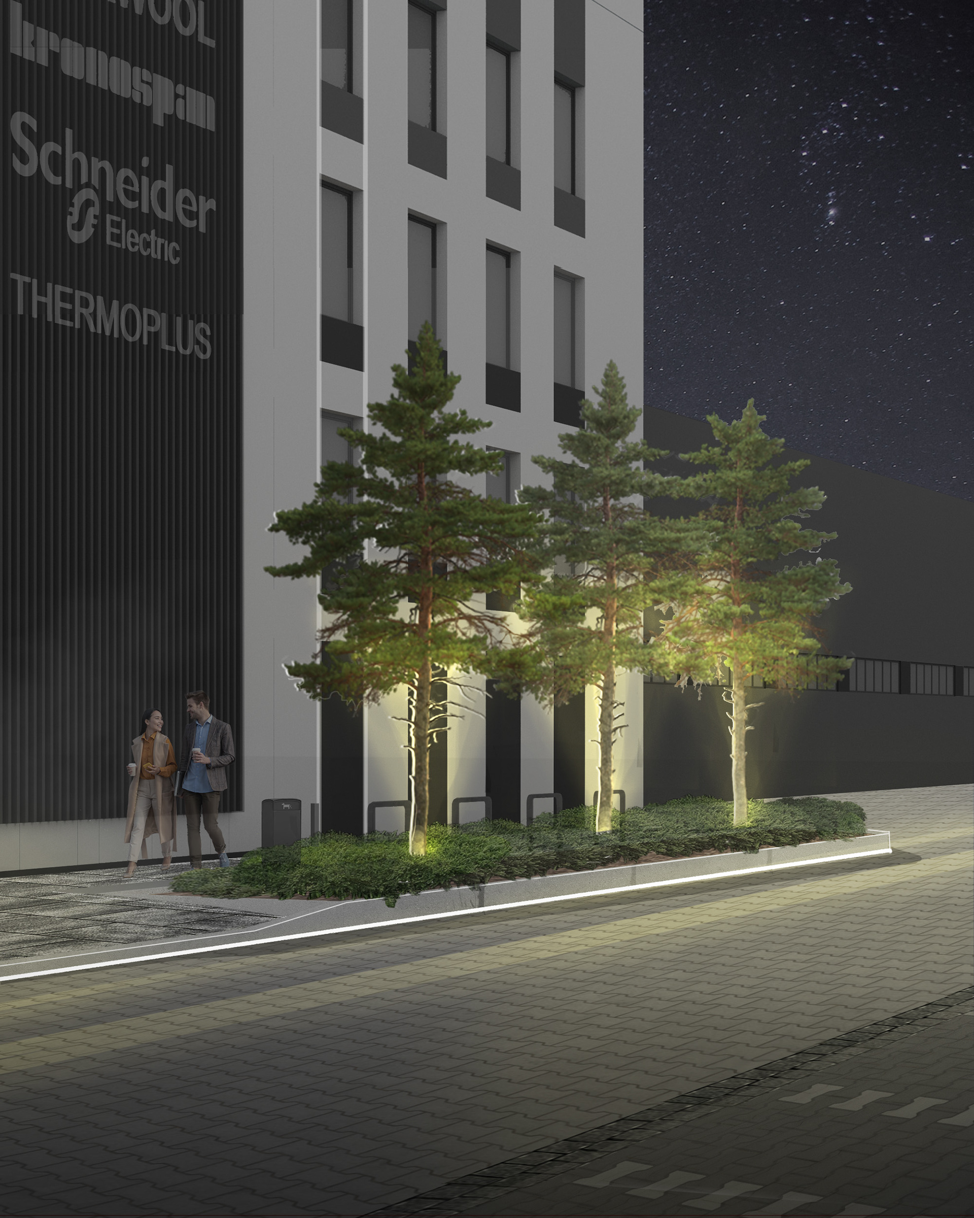 办公建筑景观设计拼贴丨MASSHTAB LA&D（景观建筑师Maria Holiuk）-8