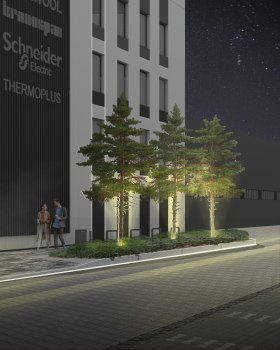 办公建筑景观设计拼贴丨MASSHTAB LA&D（景观建筑师Maria Holiuk）