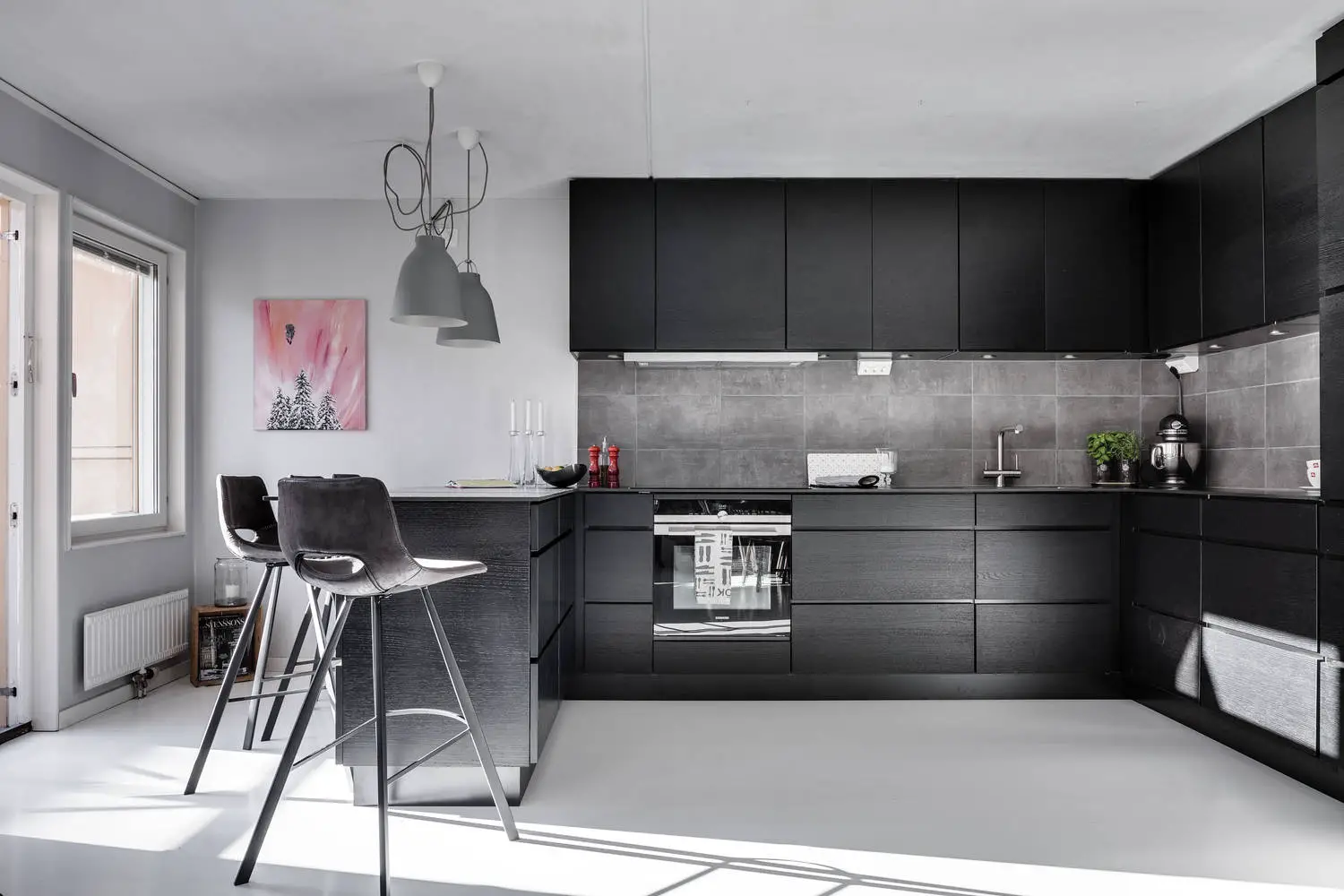 瑞典 76m²公寓，对比鲜明的设计魅力-5