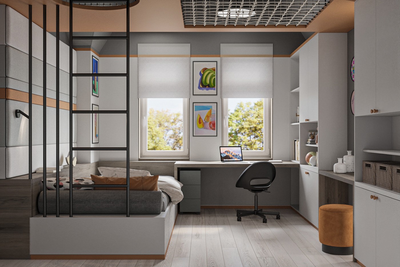 深色系小空间公寓设计-10