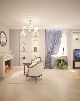 蓝色调住宅丨俄罗斯