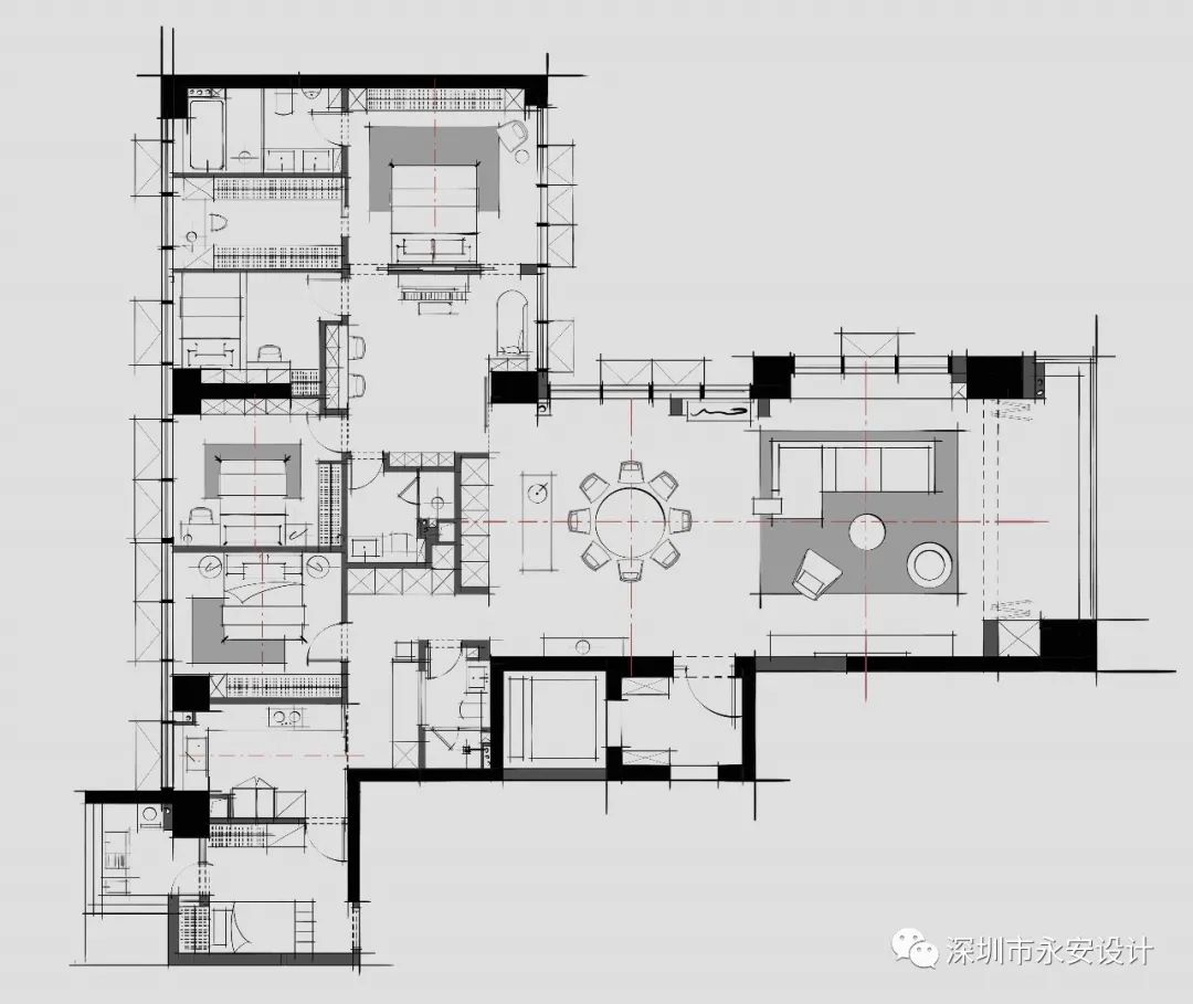 永安设计 | 新天鹅堡二期 · 湖畔月华-98