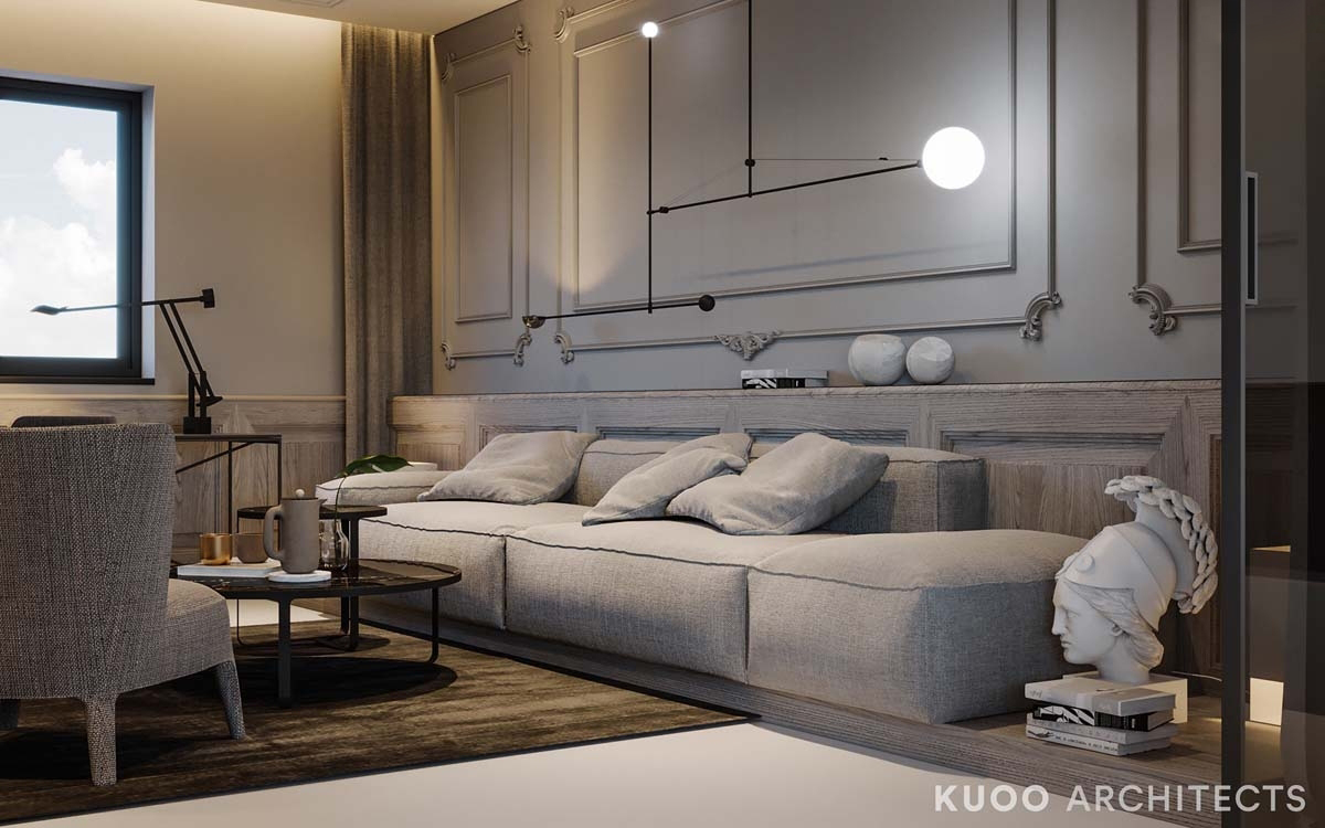 KUOO Architects设计--英国豪华与迷人的金属口音-19