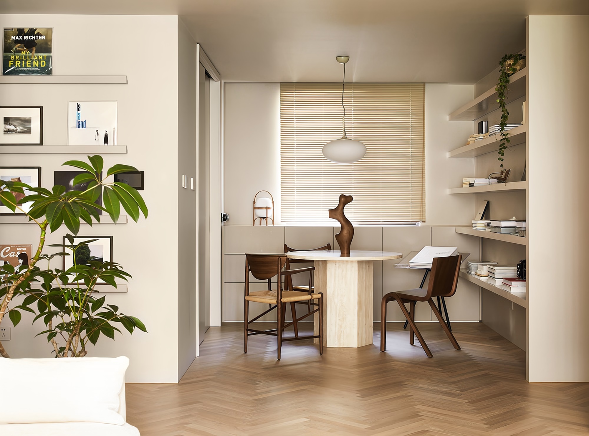 NOTHING DESIGN 奶油复古感公寓-12