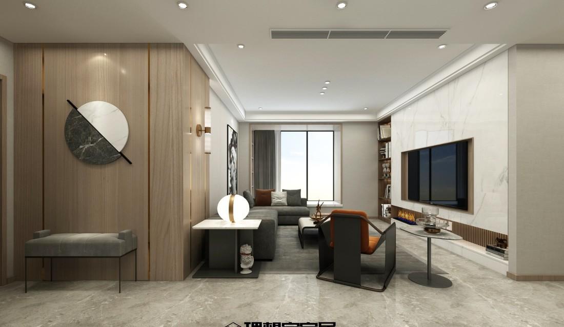 
鼎盛国际140㎡现代轻奢风格 -1